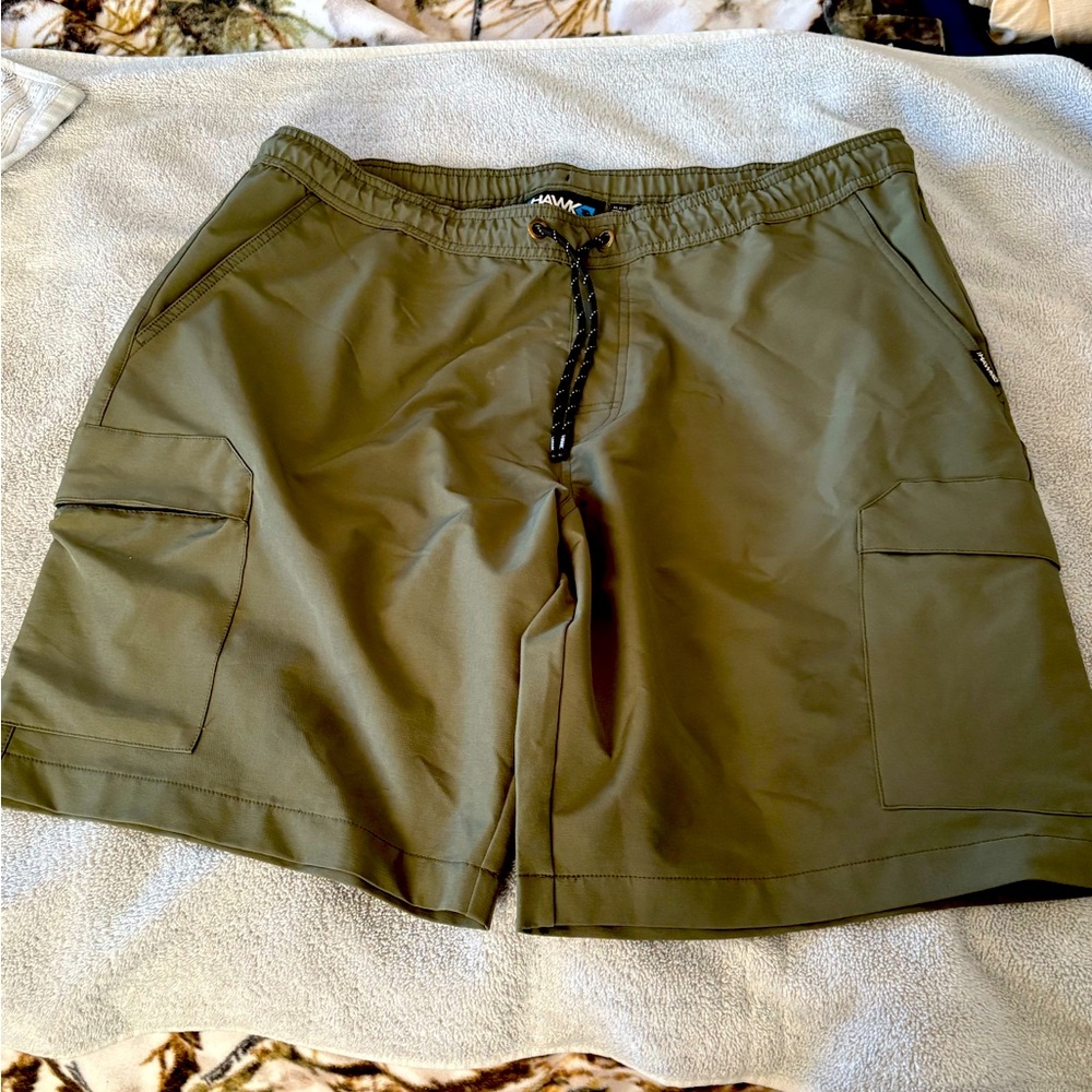 Hawke & Co Olive Cargo Shorts for Men